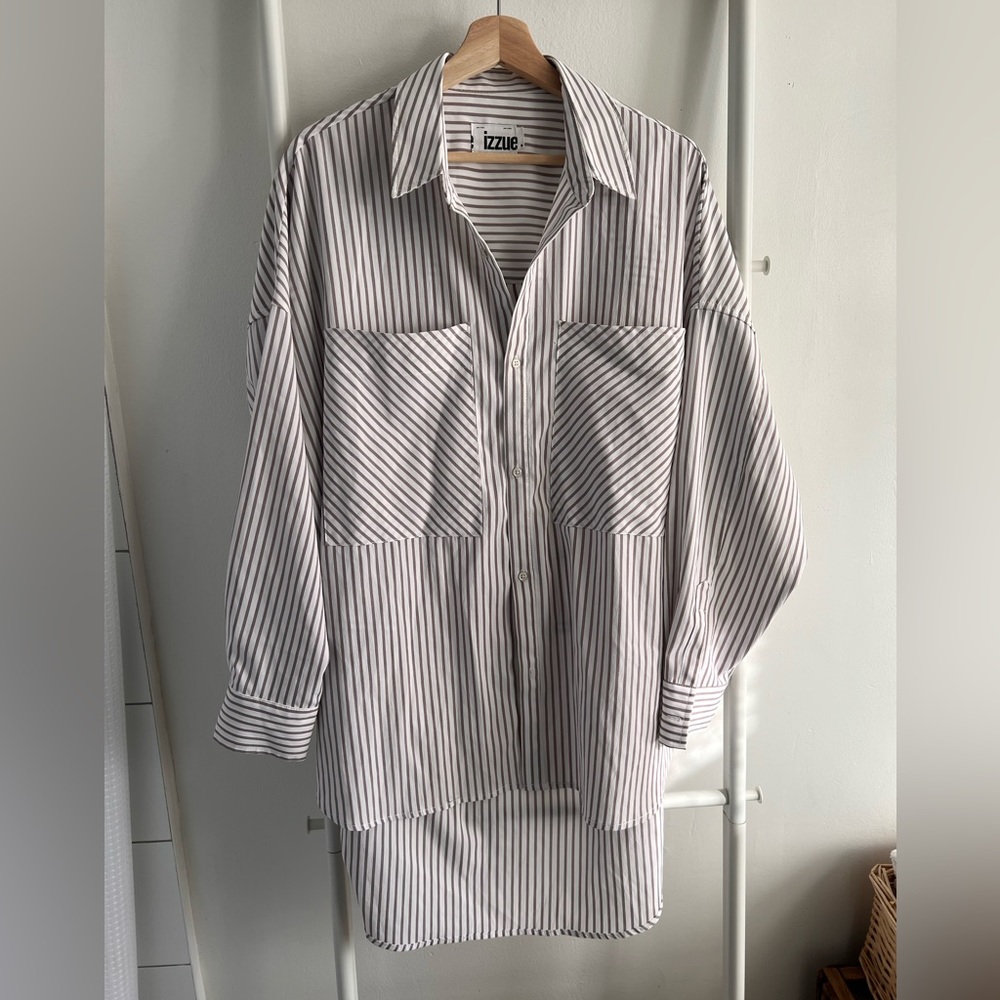 Oversized boyfriend shirt!